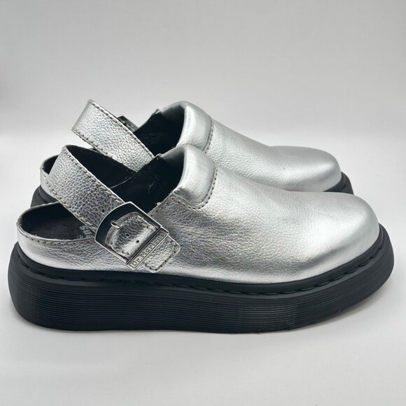 Women's Dr. Marten's Laketen Size 9 Metallic Leather Sling Back Shoes - Picture 4 of 10